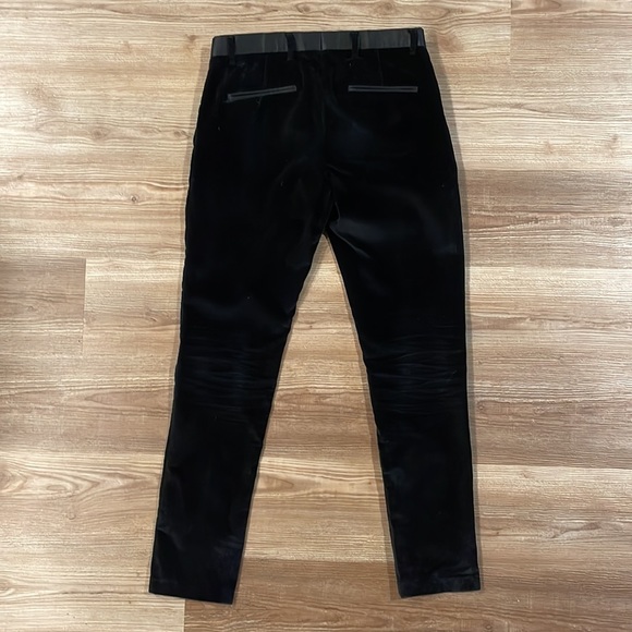 Scotch & Soda black velvet slacks // Stuart fit - Picture 3 of 5